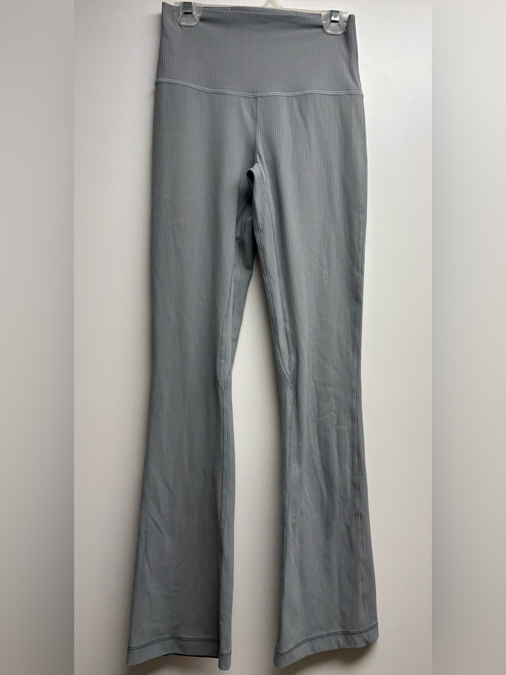 Lululemon Align High Rise Ribbed Mini Flare Leggings Grey Size 4 LW5GI6S
